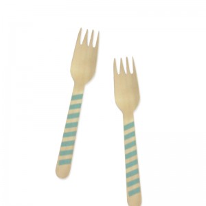 Fork - Stripe Light Blue